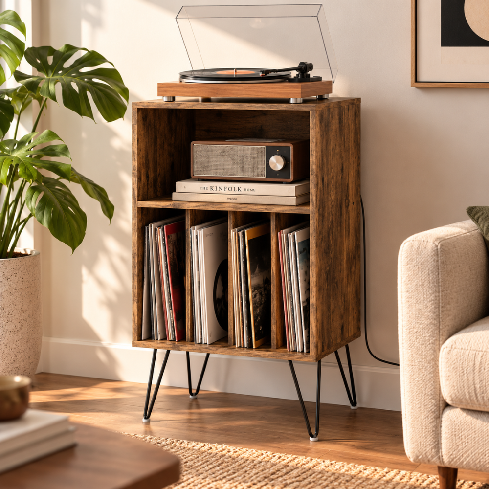 Meuble platine vinyle avec charge | Le Comptoir du Mélomane