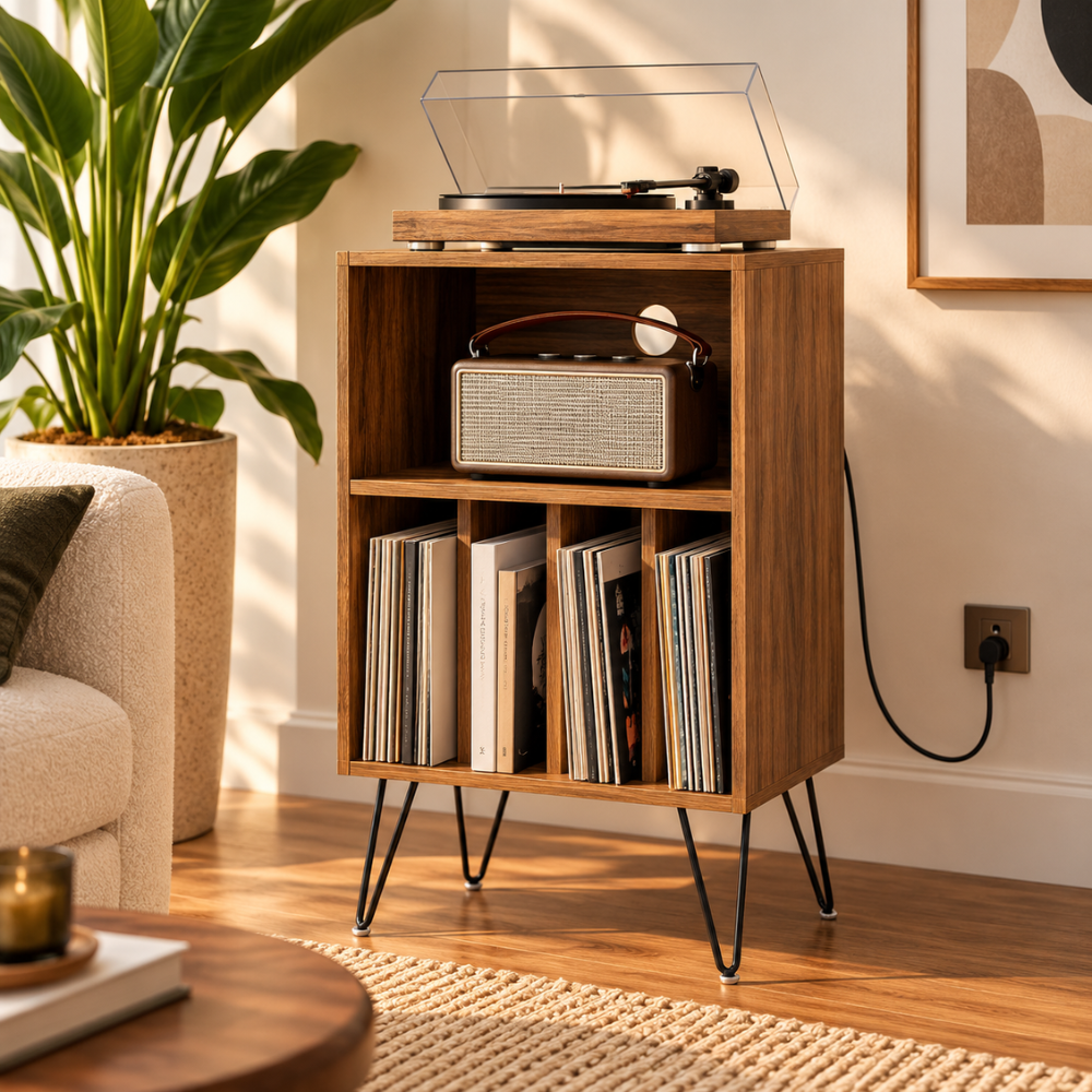 Meuble platine vinyle avec charge | Le Comptoir du Mélomane