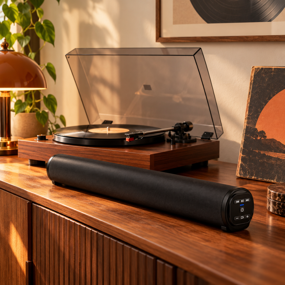 Barre de son Bluetooth pour platine vinyle | Le Ménestrel