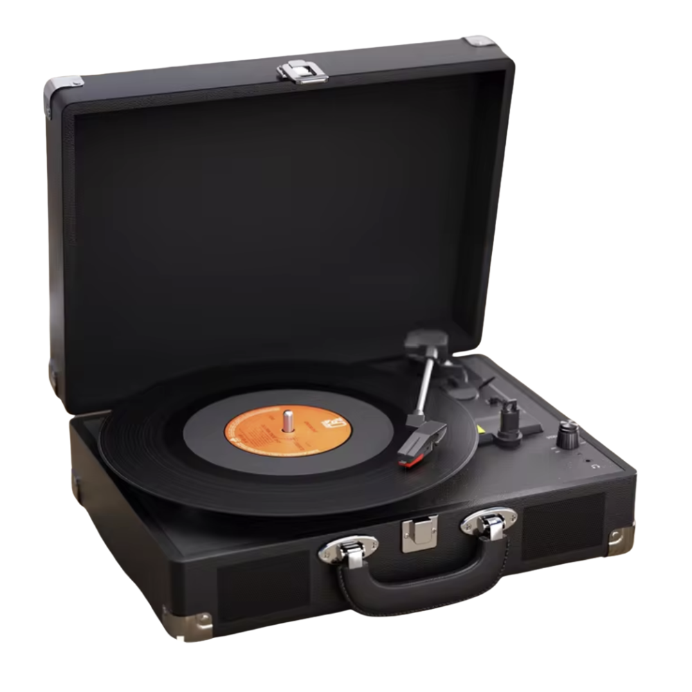 Platine vinyle vintage dans une mallette | Le Phonographe