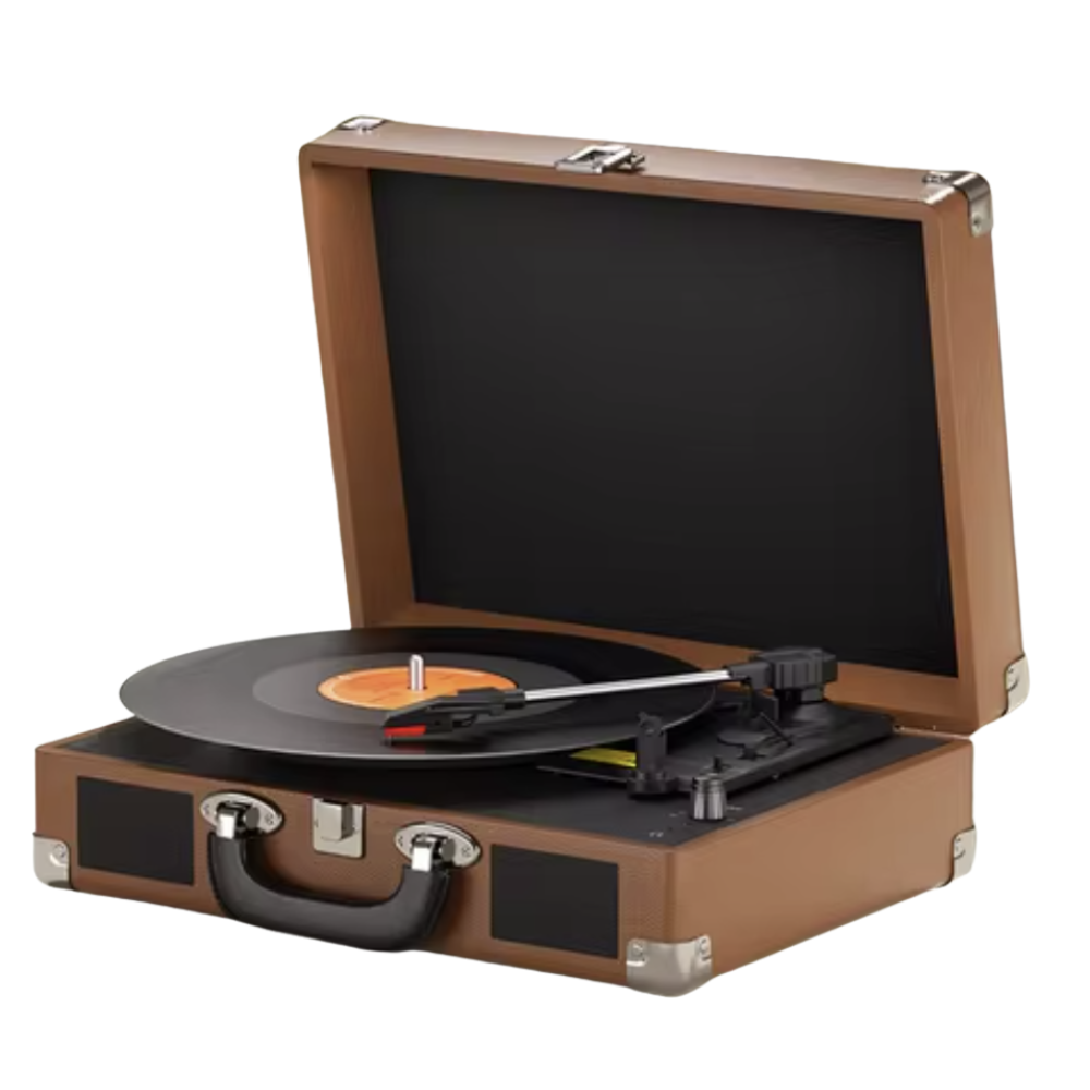Platine vinyle vintage dans une mallette | Le Phonographe