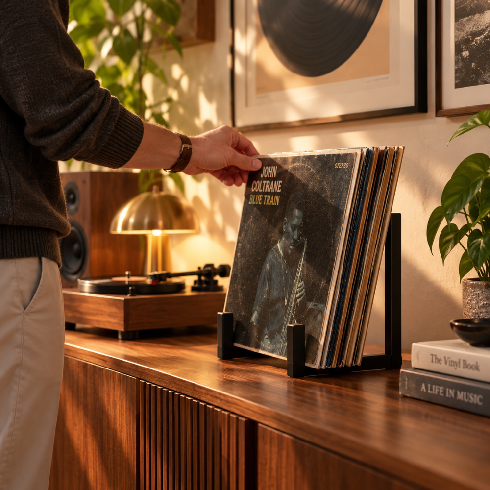 Support vinyle en métal | Le Présentoir du Curieux