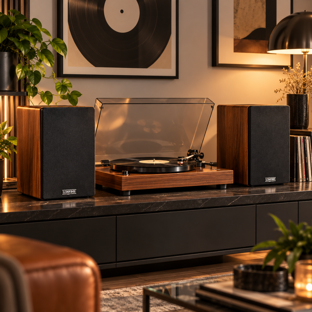 Enceintes HiFi 2.0 en bois | Les Complices