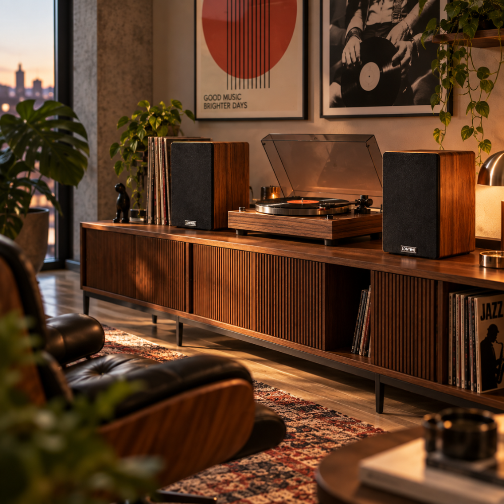 Enceintes HiFi 2.0 en bois | Les Complices